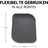 Aankleedkussen Antraciet 70x50 cm - Ergonomisch & Veilig