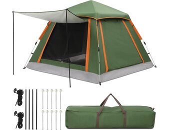 3-persoons Pop-up Tent 33% Korting | Automatisch Opzetbaar, Waterdicht