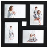 Zwarte Fotolijst voor 4x (13x18 cm) Foto's, MDF