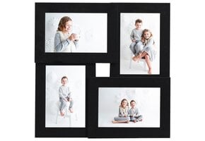 vidaXL Fotolijst Zwart 4x(13x18 cm) Foto's - 62% Korting!