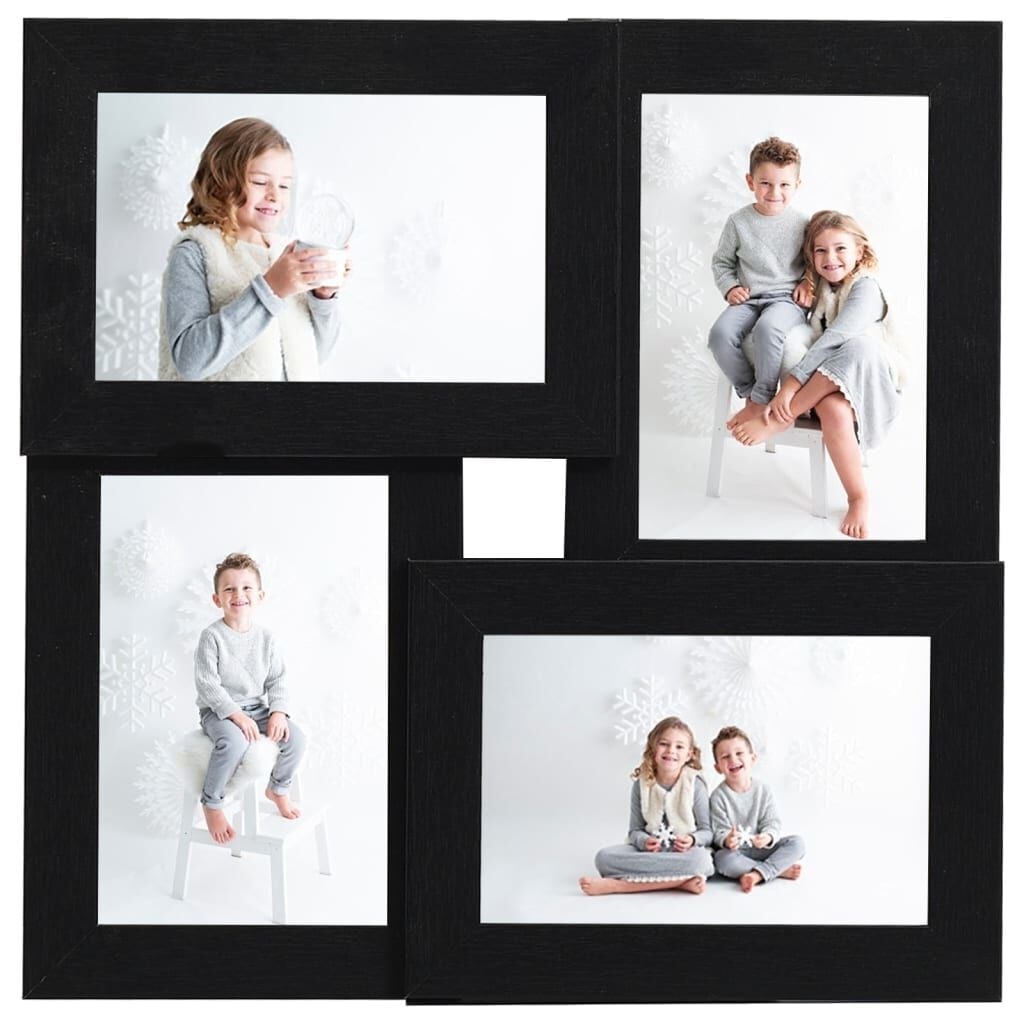 Zwarte Fotolijst voor 4x (13x18 cm) Foto's, MDF