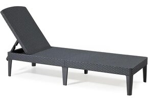 Zonneligstoel Jaipur Rotanlook Grafiet/Cool Grey - 59% Korting