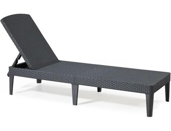 Zonneligstoel Jaipur Rotanlook Grafiet/Cool Grey - 59% Korting