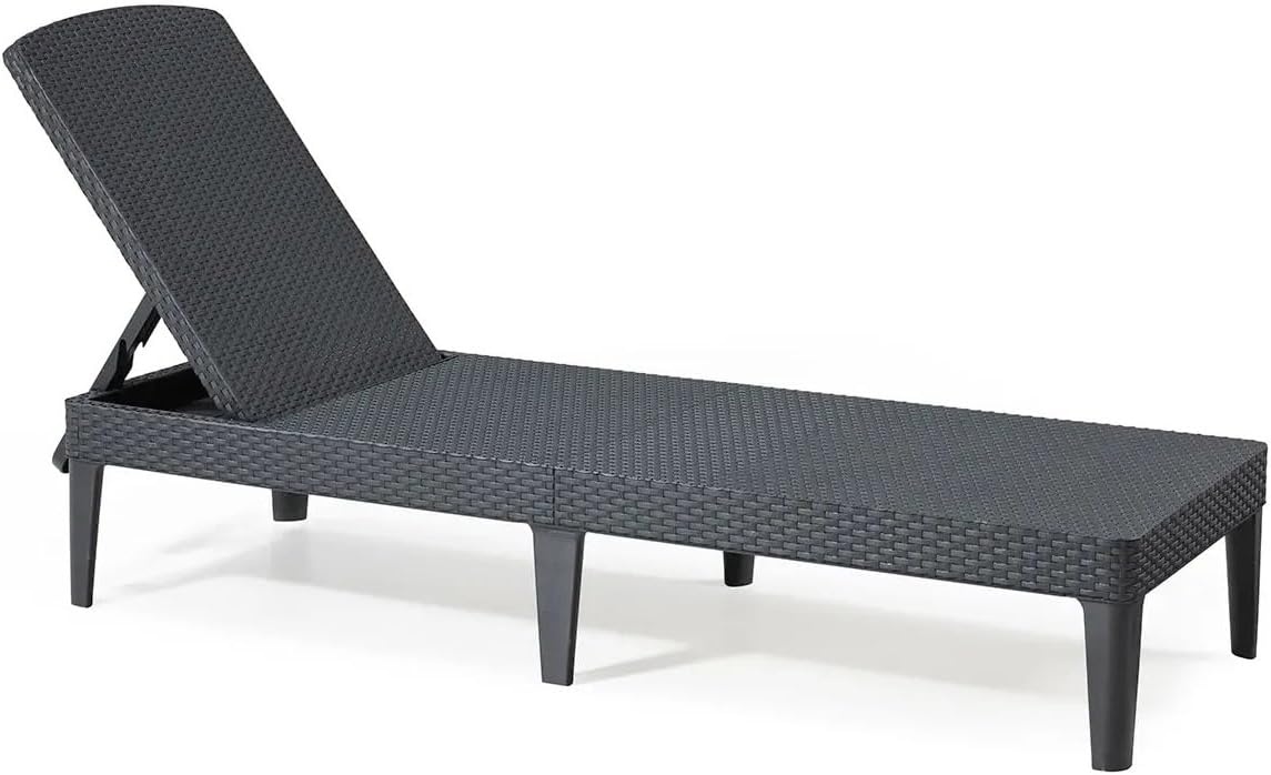 Zonneligstoel Jaipur Rotanlook Grafiet/Cool Grey - 59% Korting