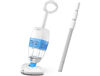 Draadloze Zwembadreiniger met Telescoopsteel 1,5m | 34% Korting