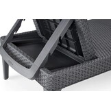 Zonneligstoel Jaipur Rotanlook Grafiet/Cool Grey - 59% Korting