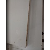Hondenbench & Bijzettafel van Bewerkt Hout - Wit (55x80x68 cm)