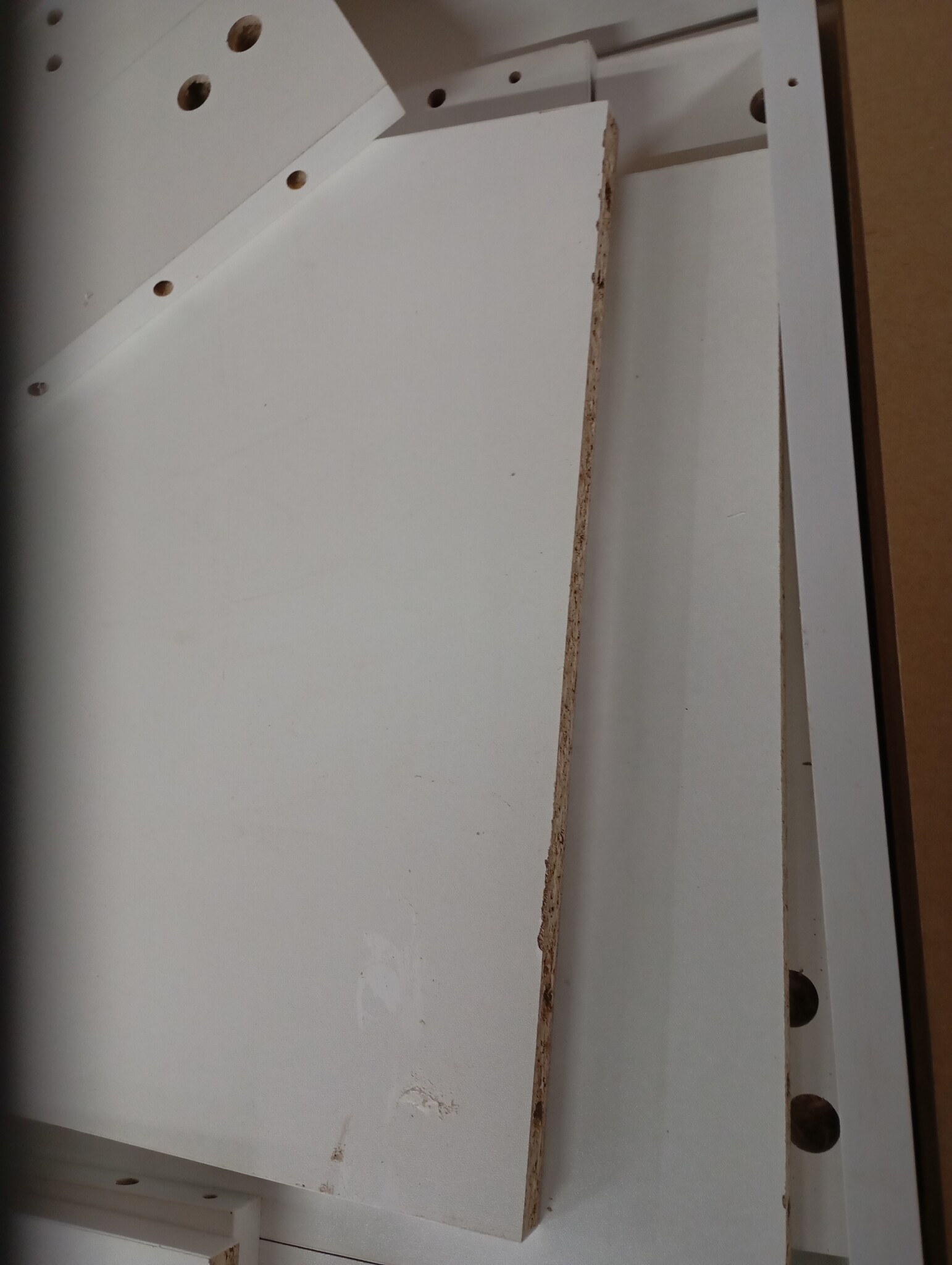 Hondenbench & Bijzettafel van Bewerkt Hout - Wit (55x80x68 cm)