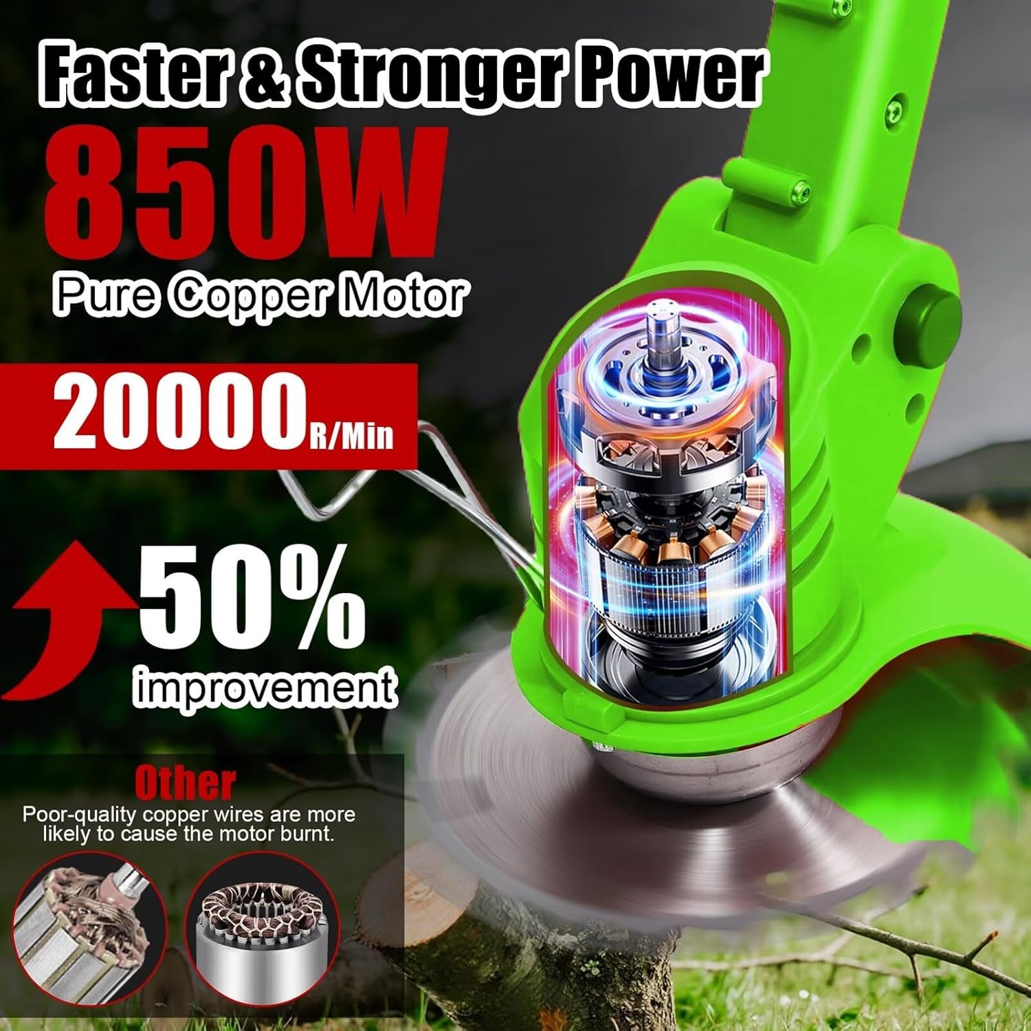 Elektrische Grastrimmer 21V - 53% Korting!