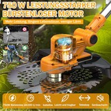 Accu Grastrimmer & Bosmaaier 4-in-1 - 750W Borstelloos - Incl. 2 Accu's