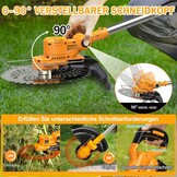 Accu Grastrimmer & Bosmaaier 4-in-1 - 750W Borstelloos - Incl. 2 Accu's