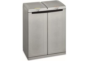 Afvalscheidingskast Ecocab 2 - 2x 110L - Grijs - 54% Korting