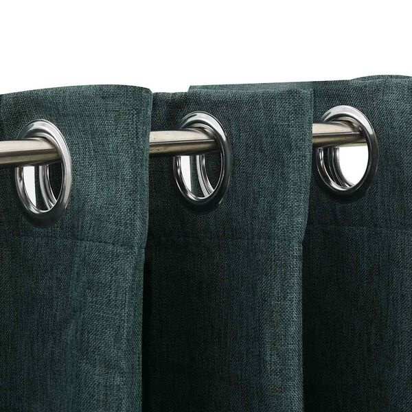 Verduisterende Gordijnen Groen - Linnen-look - 2 st - 140x225 cm - 33% Korting
