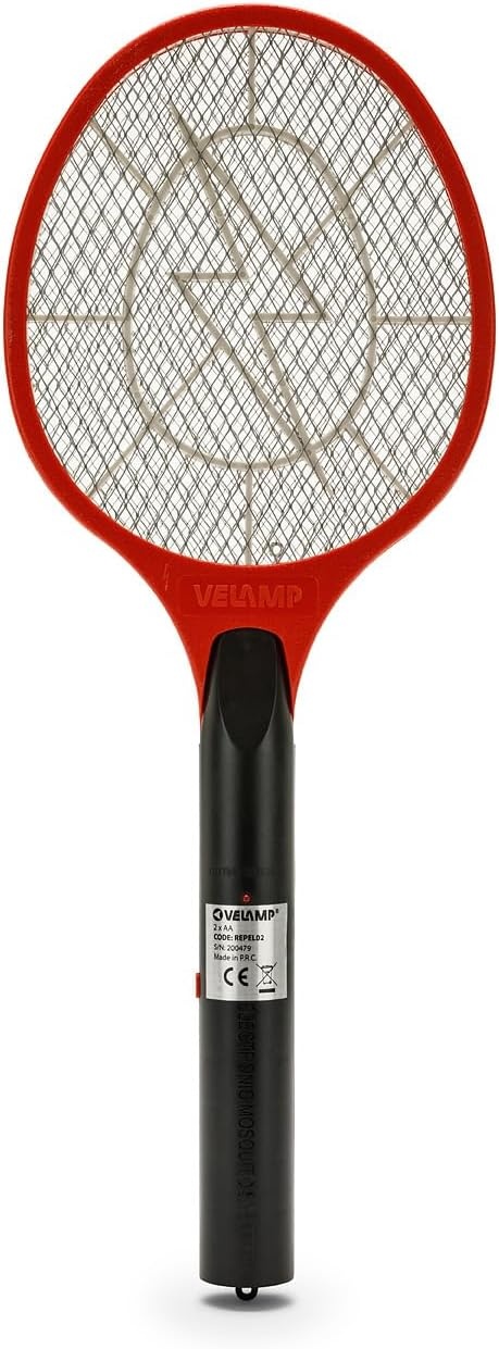 Elektrisch Insectenracket - Muggen & Vliegen - Binnen/Buiten - Rood