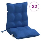 VidaXL Stoelkussens (2 st.) Lage Rug, Oxford Stof, Koningsblauw - 34% Korting!