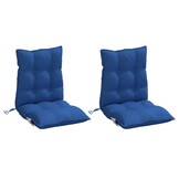 VidaXL Stoelkussens (2 st.) Lage Rug, Oxford Stof, Koningsblauw - 34% Korting!