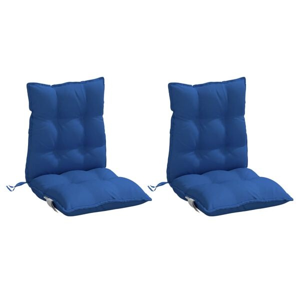VidaXL Stoelkussens (2 st.) Lage Rug, Oxford Stof, Koningsblauw - 34% Korting!
