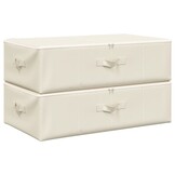 VidaXL Opbergboxen Crème (2 stuks) - 33% Korting