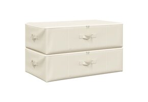 Opbergboxen Crème 2 stuks 70x40x18 cm met 39% Korting
