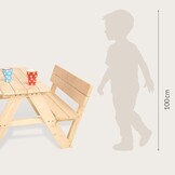 Houten Kindersitzgroep voor 4 met Nicki Leuning - Buiten | 34% Korting