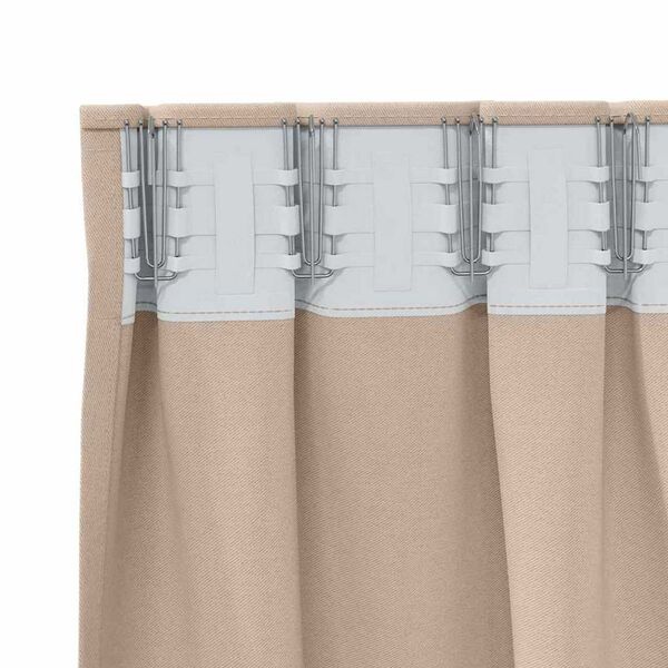 vidaXL Verduisterende Gordijnen Taupe Polyester - 33% Korting