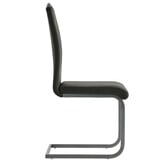 Eetkamerstoelen Kunstleer Grijs - 4 stuks - 35% Korting