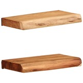 2x Wandschappen Massief Acaciahout 30x20 cm - 52% Korting