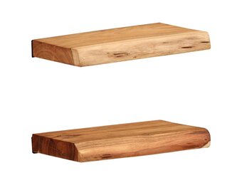 2x Wandschappen Massief Acaciahout 30x20 cm - 52% Korting