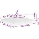 Wit Prieeldak 3x3m 2-laags - 34% Korting!