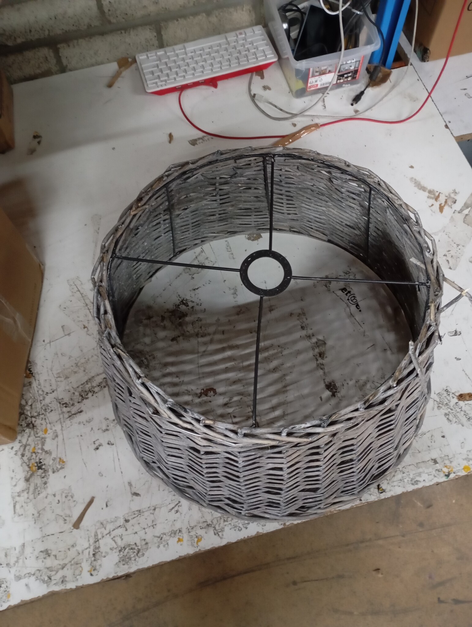 VidaXL Wicker Plafondlampenkap Bruin Ø50x30 cm - 84% Korting