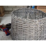 VidaXL Wicker Plafondlampenkap Bruin Ø50x30 cm - 84% Korting
