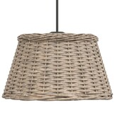 VidaXL Wicker Plafondlampenkap Bruin Ø50x30 cm - 84% Korting