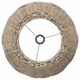 VidaXL Wicker Plafondlampenkap Bruin Ø50x30 cm - 84% Korting