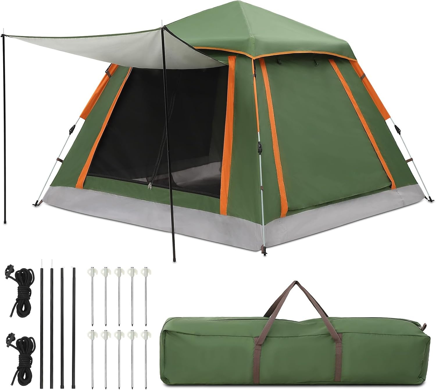 Pop-up Campingtent 3-persoons | Waterdicht & Winddicht | 33% Korting