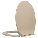 Beige Ovaal Toiletbril Soft-Close - 33% Korting