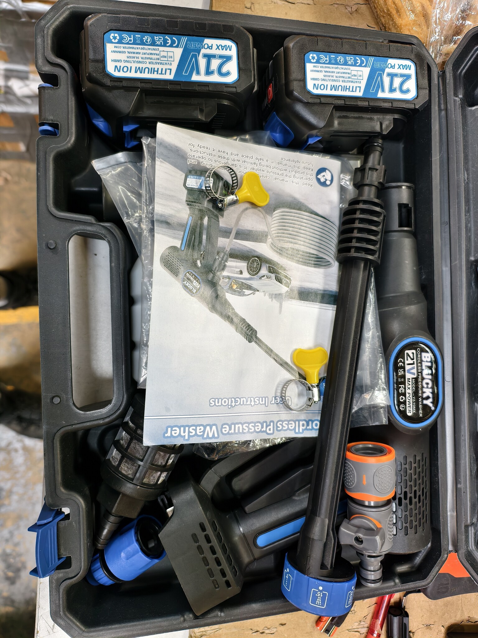 Accu-hogedrukreiniger 1160 PSI | 2 Accu's | 54% Korting
