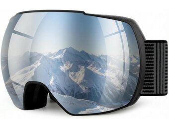 Skibril Volwassenen & Tieners | Helm & Bril Compatibel | Anti-Mist | UV400