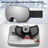Skibril Volwassenen & Tieners | Helm & Bril Compatibel | Anti-Mist | UV400