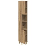 VidaXL Badkamerkast met 6 Vakken & 2 Deuren - 30x30x190 cm