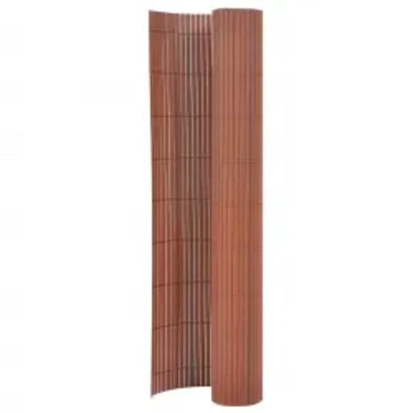 VidaXL Tuinafscheiding Bruin PVC 110x400cm - 34% Korting