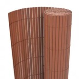 VidaXL Tuinafscheiding Bruin PVC 110x400cm - 34% Korting