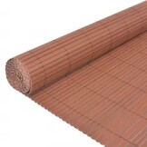 VidaXL Tuinafscheiding Bruin PVC 110x400cm - 34% Korting