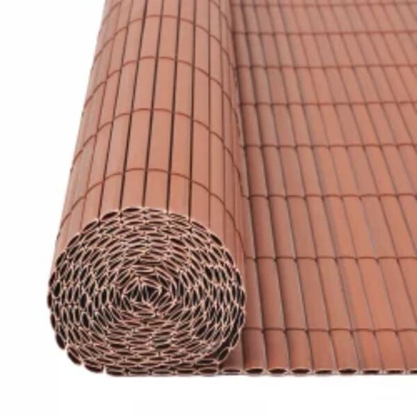 VidaXL Tuinafscheiding Bruin PVC 110x400cm - 34% Korting