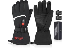 Elektrische Motorhandschoenen Zwart XL | 3 Warmtestanden | 34% Korting