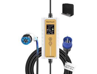 Mobiel Laadstation Type 2 | 7.4kW Elektrische Auto | 6.5m Kabel | 30% Korting
