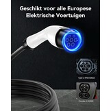 Mobiel Laadstation Type 2 | 7.4kW Elektrische Auto | 6.5m Kabel | 30% Korting