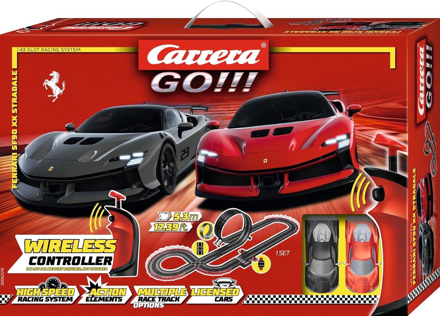 Carrera GO!!! Ferrari Supercar Power Racebaan - 54% Korting!