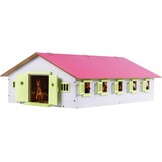 Roze Houten Paardenstal 9 Boxen 1:32 - 58% Korting
