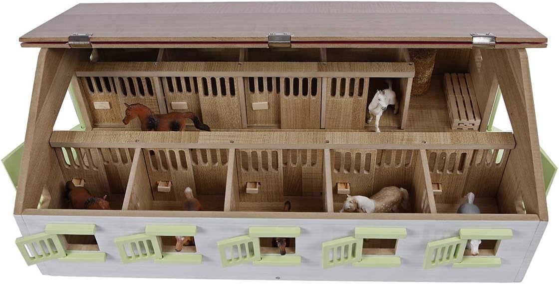 Roze Houten Paardenstal 9 Boxen 1:32 - 58% Korting
