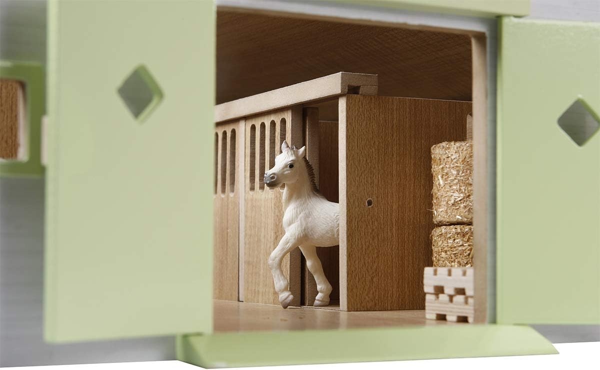 Roze Houten Paardenstal 9 Boxen 1:32 - 58% Korting